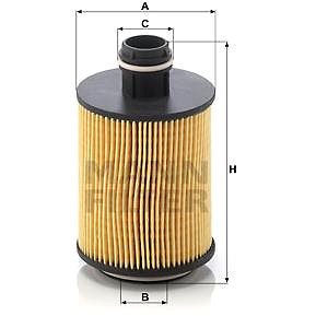 

MANN-FILTER HU7004/1x pro vozy CADILLAC, CHEVROLET, OPEL, SAAB