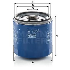 

MANN-FILTER W7056 pro vozy CADILLAC, CHEVROLET, OPEL