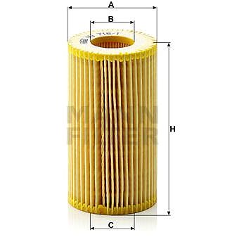 

MANN-FILTER HU718/1z pro vozy BMW, LAND ROVER, MG, ROVER