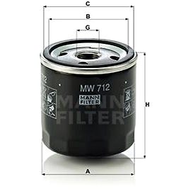 

MANN-FILTER MW712 pro vozy BMW MOTORCYCLES