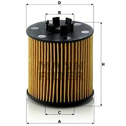 

MANN-FILTER HU712/6x pro vozy AUDI, SEAT, SKODA, VW