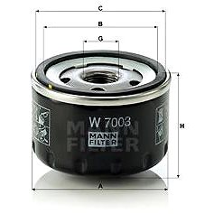 

MANN-FILTER W7003 pro vozy ALFA ROMEO, FIAT, LANCIA