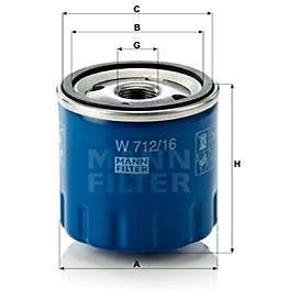 

MANN-FILTER W712/16 pro vozy ALFA ROMEO, FIAT, LANCIA