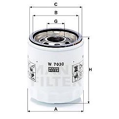 

MANN-FILTER W7030 pro vozy ALFA ROMEO, DODGE, FIAT, CHRYSLER, JEEP, LANCIA