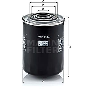 

MANN-FILTER WP1144 pro vozy ALFA ROMEO, CITROËN, FIAT, LANCIA, OPEL, PEUGEOT, RENAULT