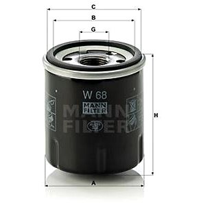 

MANN-FILTER W68 pro vozy RENAULT