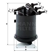 

MANN-FILTER WK939/1 pro vozy RENAULT