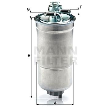 

MANN-FILTER WK853/3x pro vozy AUDI;SEAT;SKODA;VW