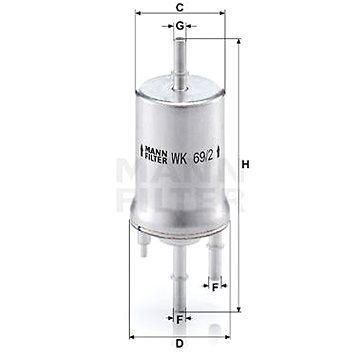 

MANN-FILTER WK69/2 pro vozy AUDI;SEAT;SKODA;VW