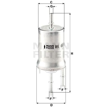 

MANN-FILTER WK69 pro vozy AUDI;KTM;SEAT;SKODA;VW