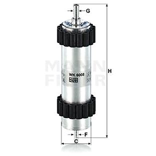 

MANN-FILTER WK6008 pro vozy AUDI