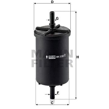

MANN-FILTER WK6002 pro vozy ARO;DACIA;NISSAN;OPEL;PUCH MOTORCYCLES;RENAULT;SMART