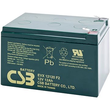 

CSB EVX12120 F2, baterie 12V, 12Ah