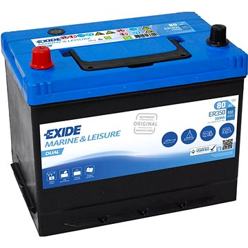 

EXIDE DUAL ER350, baterie 12V, 80Ah