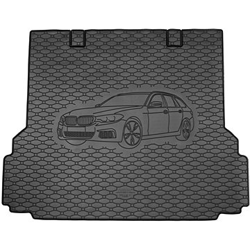 ACI BMW 5, 17- gumová vložka do kufru s ilustrací vozu černá (Kombi) - Vana do kufru