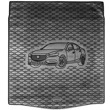 ACI MAZDA 6, 13-18 gumová vložka do kufru s ilustrací vozu černá (Sedan) - Vana do kufru