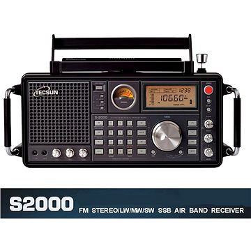 Tecsun S-2000 přehledový přijímač - Radiostanice