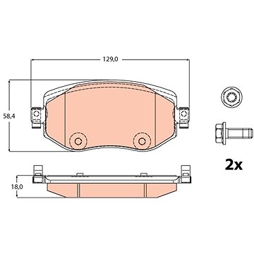 

TRW Brzdové destičky GDB2175