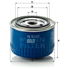 

MANN-FILTER W914/2