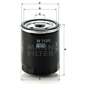 

MANN-FILTER W712/6