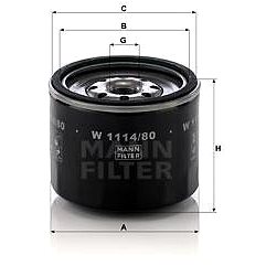 

MANN-FILTER W1114/80