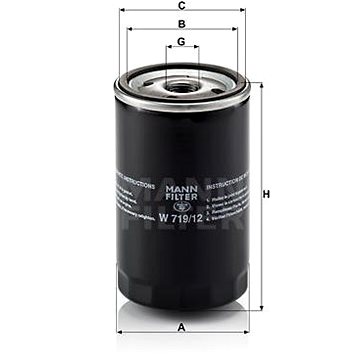 

MANN-FILTER W719/12