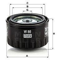 

MANN-FILTER W86