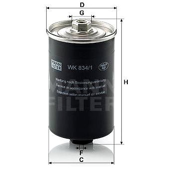 

MANN-FILTER WK834/1