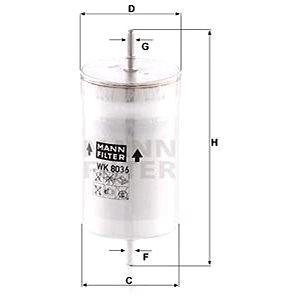 

MANN-FILTER WK8036