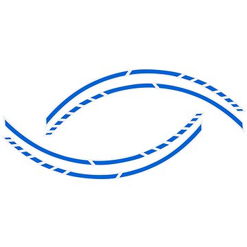 

FOLIATEC Samolepící linka na obvod kola RACING, barva GT modrá