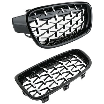 

UNI Přední maska ledvinky Diamond BMW 3 F30 F31 2012-2018 černá-chrom MS-043118