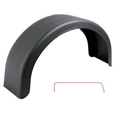 

ACI Blatník plast pro kola 13''/ šířka 200 mm DOMAR černý oblý