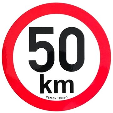 

ACI Omezení rychlosti 50 km retroreflexní průměr 200 mm (na přívěsy)