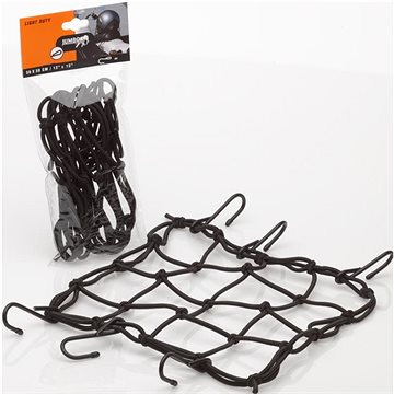 

ACI Pružná zavazadlová síť pro motocykly, rozměr 30x30 cm + 6 háčků
