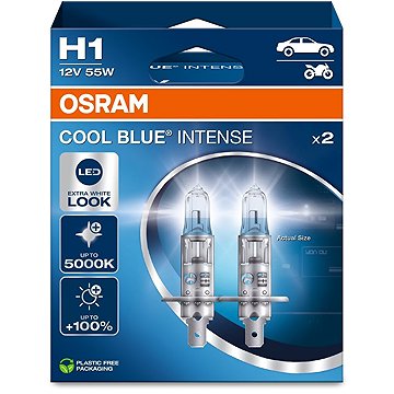 

OSRAM H1 Cool Blue Intense Next Generation, 12V, 55W, P14,5s, Duobox