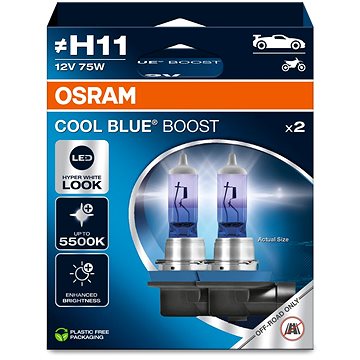 

OSRAM Cool Blue Boost "H11",12V, 75W, PGJ19-2 Duobox
