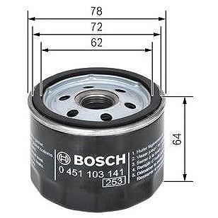 

BOSCH Olejový filtr 0 451 103 141