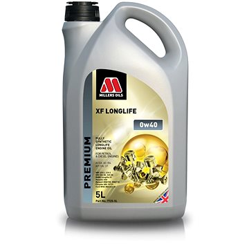 

Millers Oils Plně syntetický motorový olej - XF LONGLIFE 0W-40 pro moderní benzínové a naftové motor