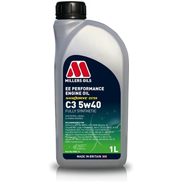 

Millers Oils EE Performance C3 5W-40 1l s technologií Nanodrive