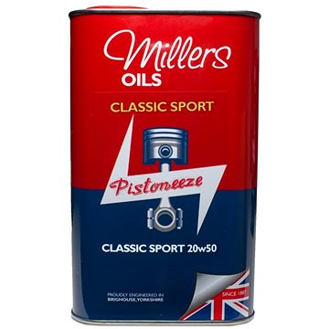 

Millers Oils Špičkový polosyntetický motorový olej Classic Sport 20W-50 5l