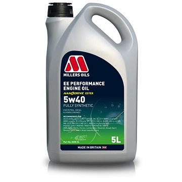 

Millers Oils EE Performance 5W-40 5l s technologií Nanodrive