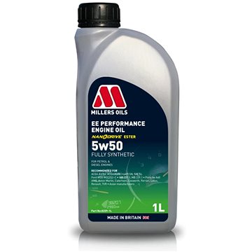 

Millers Oils EE Performance 5W-50 1l s technologií Nanodrive