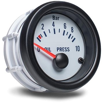 

Auto Gauge - ukazatel tlaku oleje, bílý