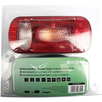 

MULTIPA k vleku 13-pin / 4 m se světly MD