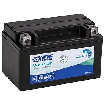 

EXIDE BIKE AGM Ready 6Ah, 12V, AGM12-6 (YTX7A-BS)