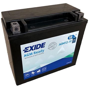 

EXIDE BIKE AGM Ready 18Ah, 12V, AGM12-19 (YTX20L-BS)