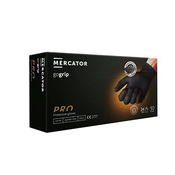 

MERCATOR Prémiové rukavice gogrip black 50ks (velikost XXL)