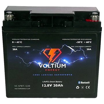

Voltium Energy LiFePO4 smart baterie VE-SPBT-1220, 12V, 20Ah