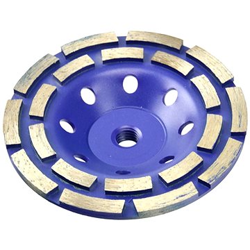 

GEKO Kotouč diamantový hrnkový brusný dvouřadý, 125x5mmxM14