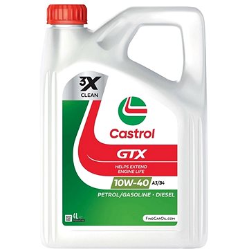 

Castrol GTX 10W-40 A3/B4; 4L